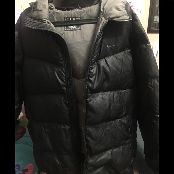 black nike bubble coat